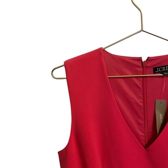 J. Crew Interview Dress in Four-Season Stretch Midi Sleeveless Pink Size 8 NWT - Picture 3 of 7